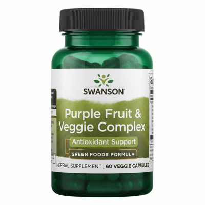 Swanson Groenten Paars Antioxidant Ondersteuning Fruit & Groenten Complex 60 Stuks Swanson Groenten Paars Antioxidant Ondersteuning Fruit & Groenten Complex 60 Stuks