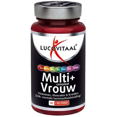 Lucovitaal Multivitamine Vrouw 40 tabletten Lucovitaal Multivitamine Vrouw 40 tabletten