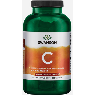 Swanson Calcium Ascorbaat Gebufferde Vitamine C 1000mg - 250 Tabletten Swanson Calcium Ascorbaat Gebufferde Vitamine C 1000mg - 250 Tabletten