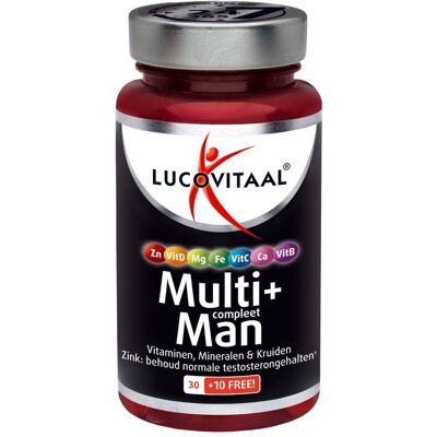 Lucovitaal Multivitamine Man 40 tabletten Lucovitaal Multivitamine Man 40 tabletten