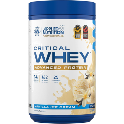 Applied Nutrition Critical Whey Protein Eiwitpoeder - Vanillesmaak - 825 g Applied Nutrition Critical Whey Protein Eiwitpoeder - Vanillesmaak - 825 g