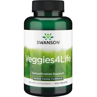 Swanson Veggies4Life Tabletten - Voedingssupplement Swanson Veggies4Life Tabletten - Voedingssupplement