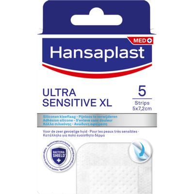 Hansaplast XL Ultra Sensitive Pleisters - 5 stuks Hansaplast XL Ultra Sensitive Pleisters - 5 stuks