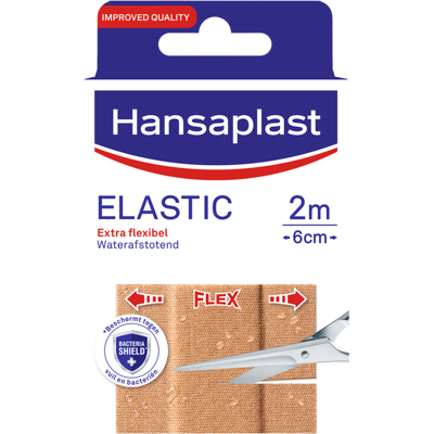 Hansaplast elastische pleisters - wondpleisters - wondverzorging - 2 m x 6 cm Hansaplast elastische pleisters - wondpleisters - wondverzorging - 2 m x 6 cm