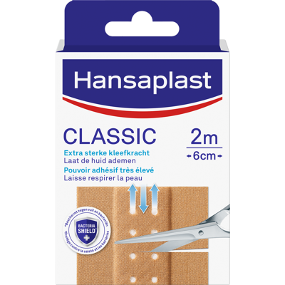 Hansaplast Classic Pleisters - Wondpleisters - Wondverzorging - 2 m x 6 cm Hansaplast Classic Pleisters - Wondpleisters - Wondverzorging - 2 m x 6 cm