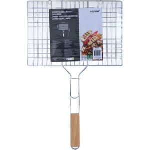 Alpina BBQ grillmand - zilver, 55 x 35 x 2 cm Alpina BBQ grillmand - zilver, 55 x 35 x 2 cm