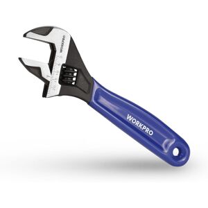 WORKPRO 150 mm verstelbare metrische sleutel van Cr-V staal en zachte bi-materiaal handgreep WORKPRO 150 mm verstelbare metrische sleutel van Cr-V staal en zachte bi-materiaal handgreep