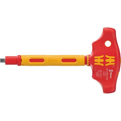 Wera VDE-geïsoleerde T-greepschroevendraaier - 1/4 vierkantaandrijving, 130 mm Wera VDE-geïsoleerde T-greepschroevendraaier - 1/4 vierkantaandrijving, 130 mm