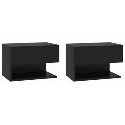 vidaXL Wandkasten - Zwart, 46 x 29,5 x 30 cm vidaXL Wandkasten - Zwart, 46 x 29,5 x 30 cm
