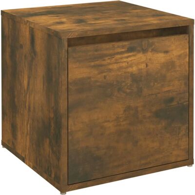 vidaXL gerookte eikenhouten opbergdoos - 40,5x40x40 cm vidaXL gerookte eikenhouten opbergdoos - 40,5x40x40 cm
