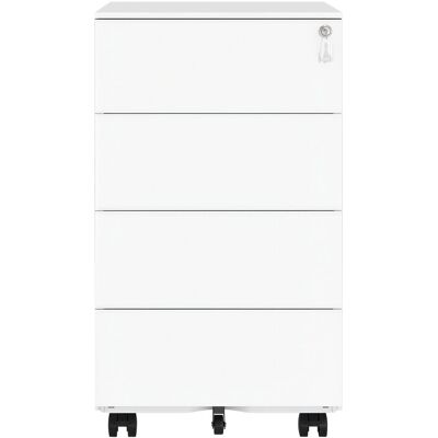 Ochama Voorgeassembleerde mobiele archiefkast in Wolkenwit – afsluitbaar, 4 laden, voor documenten & kantoorbenodigdheden, 39 x 45 x 69,3 cm – ideaal voor kantoor of thuiswerkplek Ochama Voorgeassembleerde mobiele archiefkast in Wolkenwit – afsluitbaar, 4 laden, voor documenten & kantoorbenodigdheden, 39 x 45 x 69,3 cm – ideaal voor kantoor of thuiswerkplek