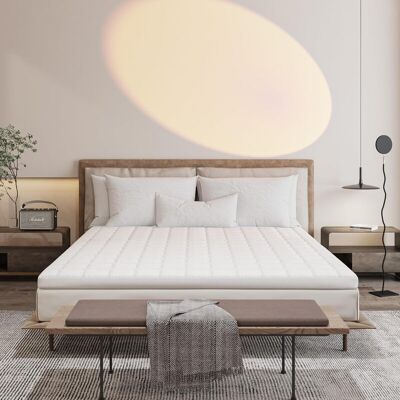 EGO HOME Matrastopper 90 x 200, 7 cm hoog schuim matrastopper met 7-zone snede, Oeko-Tex gecertificeerd, geschikt voor boxspring, matrassen, sofa, bed EGO HOME Matrastopper 90 x 200, 7 cm hoog schuim matrastopper met 7-zone snede, Oeko-Tex gecertificeerd, geschikt voor boxspring, matrassen, sofa, bed