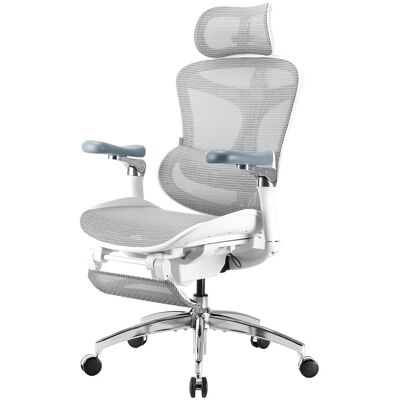 Sihoo Doro C300 Pro ergonomische bureaustoel met ultrazachte 6D-armleuningen, dynamische lendensteun, zitdiepteregeling en verstelbare rugleuning, geschikt voor het thuiskantoor, met pedaal (Wit) Sihoo Doro C300 Pro ergonomische bureaustoel met ultrazachte 6D-armleuningen, dynamische lendensteun, zitdiepteregeling en verstelbare rugleuning, geschikt voor het thuiskantoor, met pedaal (Wit)