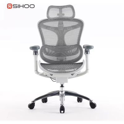 Sihoo Doro C300 ergonomische bureaustoel met ultra zachte 3D-armleuningen, dynamische lendensteun voor thuiswerk, verstelbare rugleuning, wit Sihoo Doro C300 ergonomische bureaustoel met ultra zachte 3D-armleuningen, dynamische lendensteun voor thuiswerk, verstelbare rugleuning, wit