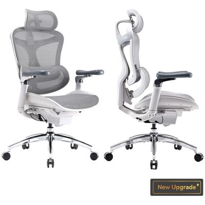 Sihoo Doro C300 Pro ergonomische bureaustoel met ultrazachte 6D-armleuningen, dynamische lendensteun, verstelbare zitdiepte en verstelbare rugleuning, voor thuiswerk (Wit) Sihoo Doro C300 Pro ergonomische bureaustoel met ultrazachte 6D-armleuningen, dynamische lendensteun, verstelbare zitdiepte en verstelbare rugleuning, voor thuiswerk (Wit)