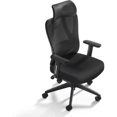 JoySelect Z5 zachte ergonomische bureaustoel, mesh-bureaustoel met hoge rugleuning en 4D verstelbare lendensteun, 2D brede hoofdsteun, 10,5 cm dik kussen, 140° verstelbare computerstoel met TUV Level 4 gasveer, zwart JoySelect Z5 zachte ergonomische bureaustoel, mesh-bureaustoel met hoge rugleuning en 4D verstelbare lendensteun, 2D brede hoofdsteun, 10,5 cm dik kussen, 140° verstelbare computerstoel met TUV Level 4 gasveer, zwart