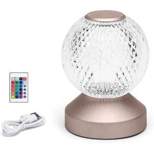 Aigostar LED Tafellamp PS&Steel RGB met Afstandsbediening vloerlamp 58lm 1W Bol Goud Aigostar LED Tafellamp PS&Steel RGB met Afstandsbediening vloerlamp 58lm 1W Bol Goud