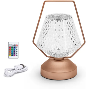 Aigostar led tafellamp PS&Staal RGB met afstandsbediening vloerlamp 61 lm 1 W roségoud Aigostar led tafellamp PS&Staal RGB met afstandsbediening vloerlamp 61 lm 1 W roségoud