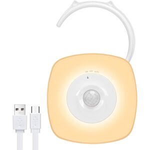 Aigostar LED sensor nachtlamp PIR+lichtsensor met haak/frameloos ontwerp 3000 K warm licht 18 lm Aigostar LED sensor nachtlamp PIR+lichtsensor met haak/frameloos ontwerp 3000 K warm licht 18 lm