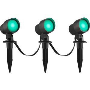 Brilliant Led Tuinspies 3-Delige Set, Dimbaar, Rgb, Cct, Ip44, Zwart, App-Bediening Brilliant Led Tuinspies 3-Delige Set, Dimbaar, Rgb, Cct, Ip44, Zwart, App-Bediening