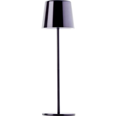 Höffner Draagbare Zwart Chroom LED Tafellamp - Tafellamp Höffner Draagbare Zwart Chroom LED Tafellamp - Tafellamp