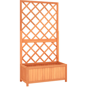 vidaXL Trellis Plantenbak - Massief Vurenhout, Bruin, 70 x 30 x 135 cm vidaXL Trellis Plantenbak - Massief Vurenhout, Bruin, 70 x 30 x 135 cm