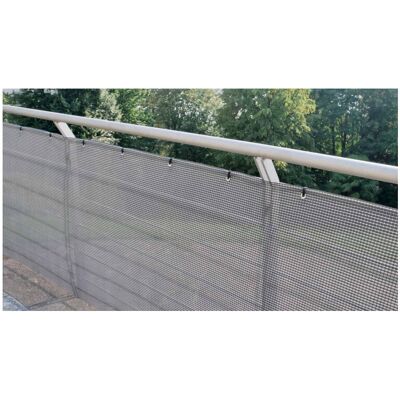 TENAX Texstyle Laag Privacy Scherm - 1,5 x 5 m, Grijs Zwart Zilver TENAX Texstyle Laag Privacy Scherm - 1,5 x 5 m, Grijs Zwart Zilver