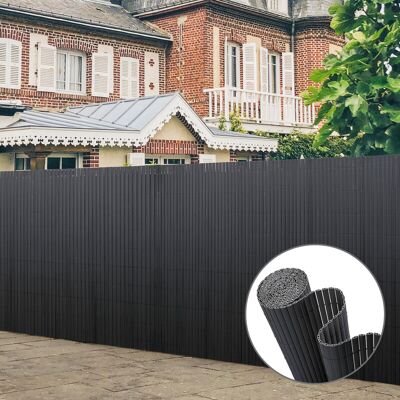 Sekey PVC-privacyscherm, dubbel versterkt en weerbestendig, verbeterde privacybescherming voor tuin, balkon en terras, met kabelbinders, antraciet, 1,4 x 3 m Sekey PVC-privacyscherm, dubbel versterkt en weerbestendig, verbeterde privacybescherming voor tuin, balkon en terras, met kabelbinders, antraciet, 1,4 x 3 m