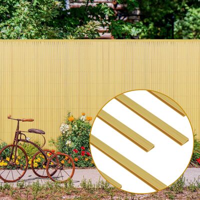 Sekey pvc tuin schermclip afdekking, beschermende accessoires voor pvc-bamboe privacyhek, set van 5, 1 m per stuk Sekey pvc tuin schermclip afdekking, beschermende accessoires voor pvc-bamboe privacyhek, set van 5, 1 m per stuk