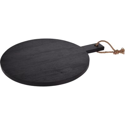 Medivo Ronde Rubberhout Snijplank - 40 cm, zwart Medivo Ronde Rubberhout Snijplank - 40 cm, zwart