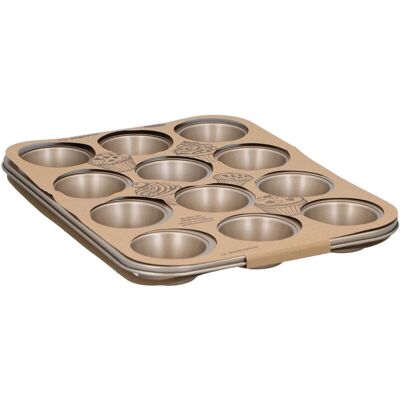 Alpina muffinvorm - metaal, 35 x 26,5 x 3 cm, beige Alpina muffinvorm - metaal, 35 x 26,5 x 3 cm, beige