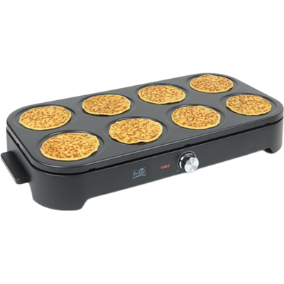 FRITEL PM 2260 Pannenkoekenmaker - Pannenkoekenfeest - 1500W - Pannenkoeken 8x15 cm - Voor 1 tot 8 personen + 8 spatels & 1 soeplepel - PFAS-vrij FRITEL PM 2260 Pannenkoekenmaker - Pannenkoekenfeest - 1500W - Pannenkoeken 8x15 cm - Voor 1 tot 8 personen + 8 spatels & 1 soeplepel - PFAS-vrij