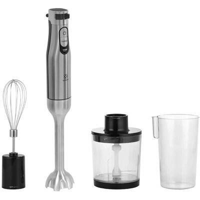 Woox staafmixer met snoer 1200W, 4-in-1 set met hakmolen, garde en melkopschuimer, traploze snelheidsregeling, ideaal voor soep, babyvoeding en smoothies Woox staafmixer met snoer 1200W, 4-in-1 set met hakmolen, garde en melkopschuimer, traploze snelheidsregeling, ideaal voor soep, babyvoeding en smoothies