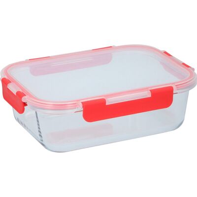 Alpina vershouddoos - borosilicaatglas - transparant/rood 1000 ml 1500 ml Alpina vershouddoos - borosilicaatglas - transparant/rood 1000 ml 1500 ml