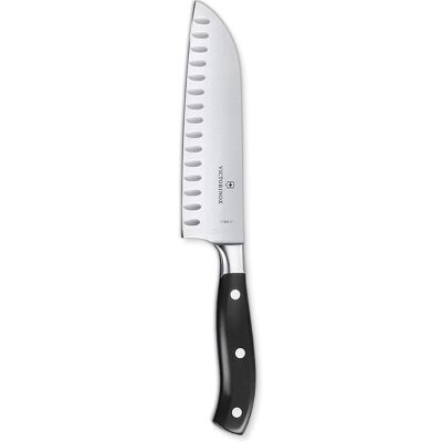 Victorinox Compact Gegaagd Santoku Mes - Roestvrij staal Victorinox Compact Gegaagd Santoku Mes - Roestvrij staal