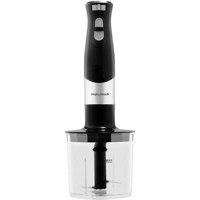 Morphy Richards Total Control staafmixer, variabele snelheidsregeling, turbofunctie, maatbeker van 700 ml, garde, afneembare mengstaaf, hakkom, 600 W, grijs, MUC-HB64V Morphy Richards Total Control staafmixer, variabele snelheidsregeling, turbofunctie, maatbeker van 700 ml, garde, afneembare mengstaaf, hakkom, 600 W, grijs, MUC-HB64V