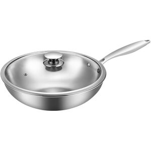 Maxcook Tri-Ply 304SS Wok Met Deksel 28cm MCC7911 Maxcook Tri-Ply 304SS Wok Met Deksel 28cm MCC7911