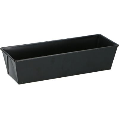 Alpina stalen taartvorm - zwart, 30 x 11 x 7,2 cm Alpina stalen taartvorm - zwart, 30 x 11 x 7,2 cm