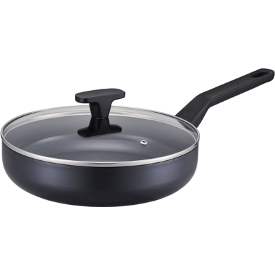 Brabantia Onyx Hapjespan / Saucepan, Ø 26 cm inclusief glazen deksel – 100% PFAS-vrij – Inductiegeschikt – 100% gerecycled lichtgewicht aluminium – Hittebestendige ergonomische handgreep – Keramische coating – Dubbele antiaanbaklaag – Zwart Brabantia Onyx Hapjespan / Saucepan, Ø 26 cm inclusief glazen deksel – 100% PFAS-vrij – Inductiegeschikt – 100% gerecycled lichtgewicht aluminium – Hittebestendige ergonomische handgreep – Keramische coating – Dubbele antiaanbaklaag – Zwart
