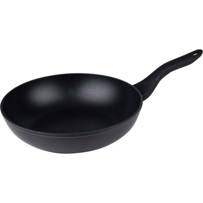 Alpina aluminium wokpan - 28,5 cm, zwart Alpina aluminium wokpan - 28,5 cm, zwart