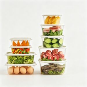 Cooker King vershouddozen set - luchtdicht, lekvrij, geschikt voor magnetron en diepvriezer, keukenset, 9-delige set Cooker King vershouddozen set - luchtdicht, lekvrij, geschikt voor magnetron en diepvriezer, keukenset, 9-delige set