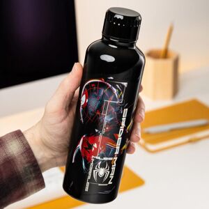 Paladone Miles Morales Spiderman Metalen Waterfles - 500,0 mL, Zwart Paladone Miles Morales Spiderman Metalen Waterfles - 500,0 mL, Zwart