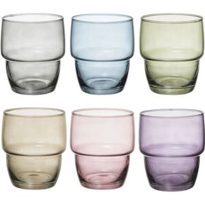 Secret de Gourmet Rodrig Waterglas Set - 280 ml, Multi, 6 stuks Secret de Gourmet Rodrig Waterglas Set - 280 ml, Multi, 6 stuks