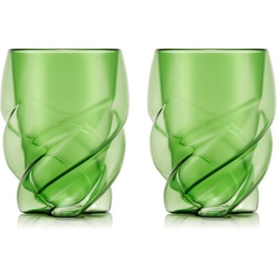 Bodum PAVINA PARIS dubbelwandige glazen - 270 ml, transparant groen, verpakking van 2 Bodum PAVINA PARIS dubbelwandige glazen - 270 ml, transparant groen, verpakking van 2