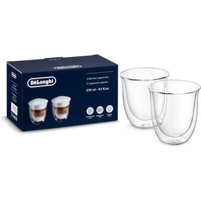 DeLonghi - 5513214601 - Transparant - 190 ml - Coffee glass set DeLonghi - 5513214601 - Transparant - 190 ml - Coffee glass set