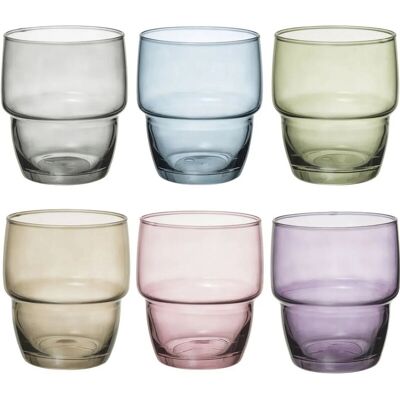Secret de Gourmet Rodrig Waterglas Set - 280 ml, Multi, 6 stuks Secret de Gourmet Rodrig Waterglas Set - 280 ml, Multi, 6 stuks