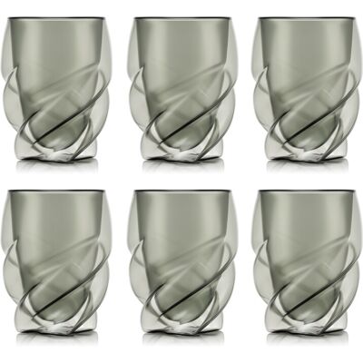 Bodum PAVINA PARIS dubbelwandige glazen - 270 ml, transparant grijs, verpakking van 6 Bodum PAVINA PARIS dubbelwandige glazen - 270 ml, transparant grijs, verpakking van 6