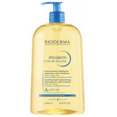 Bioderma Atoderm Douche-olie - Droge Huid - 1000ml Bioderma Atoderm Douche-olie - Droge Huid - 1000ml
