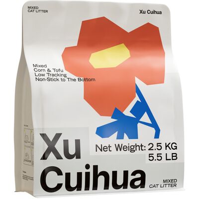 Xu Cuihua XUCUIHUA Tofu & Plantaardige Kattenbakvulling 2.5kg Xu Cuihua XUCUIHUA Tofu & Plantaardige Kattenbakvulling 2.5kg
