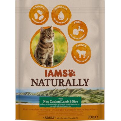 IAMS natuurlijk droogvoer voor volwassen katten met lam en rijst IAMS natuurlijk droogvoer voor volwassen katten met lam en rijst